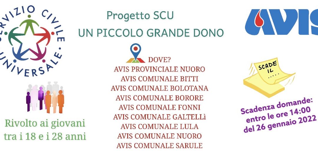 SERVIZIO CIVILE UNIVERSALE E AVIS